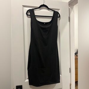 Women’s black slip dress or coverup